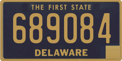 DE license plate 689084