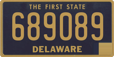 DE license plate 689089