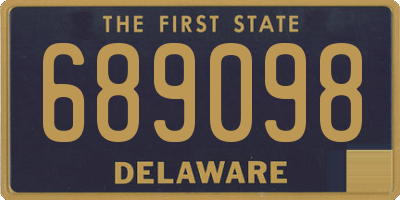 DE license plate 689098