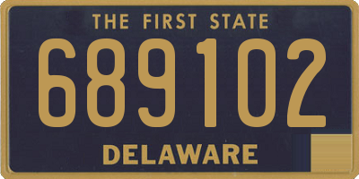 DE license plate 689102