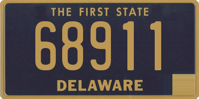 DE license plate 68911