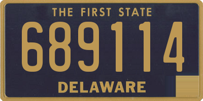 DE license plate 689114