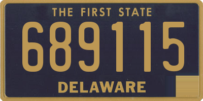 DE license plate 689115