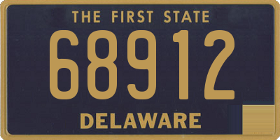DE license plate 68912