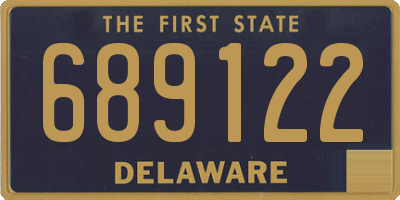 DE license plate 689122