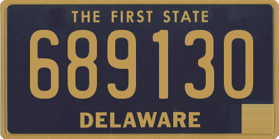 DE license plate 689130