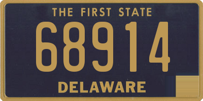 DE license plate 68914