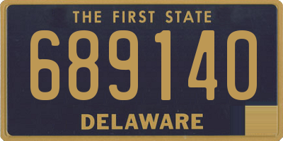 DE license plate 689140