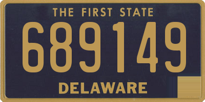 DE license plate 689149