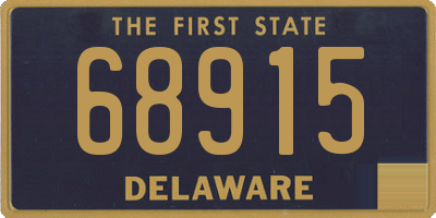 DE license plate 68915