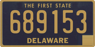 DE license plate 689153