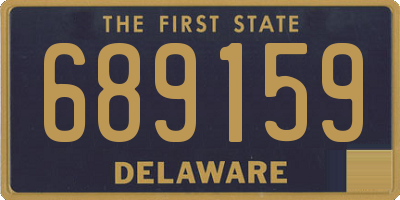 DE license plate 689159