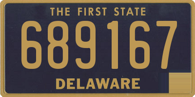 DE license plate 689167