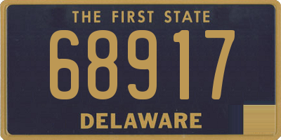 DE license plate 68917