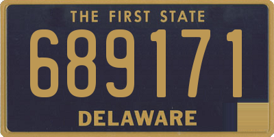 DE license plate 689171