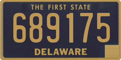 DE license plate 689175