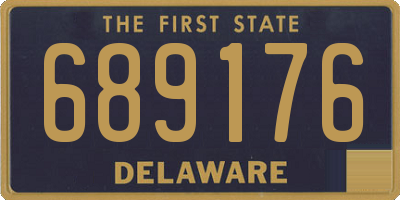 DE license plate 689176