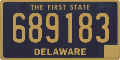 DE license plate 689183