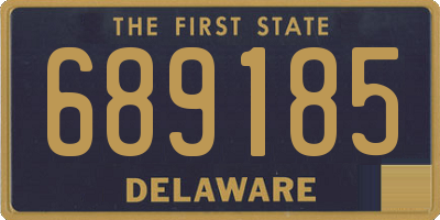DE license plate 689185