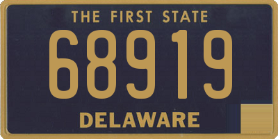 DE license plate 68919