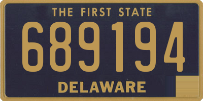 DE license plate 689194