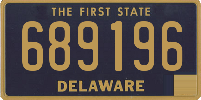 DE license plate 689196