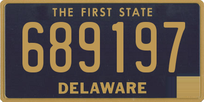 DE license plate 689197