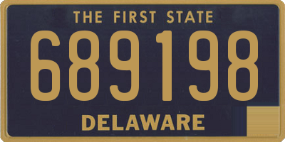 DE license plate 689198