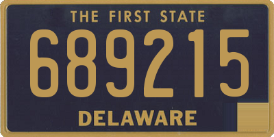 DE license plate 689215