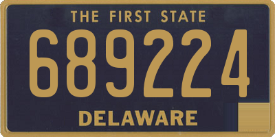 DE license plate 689224