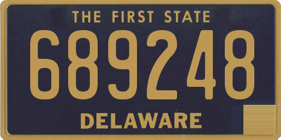 DE license plate 689248