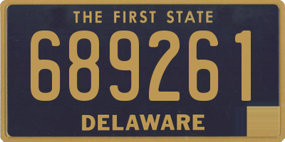 DE license plate 689261