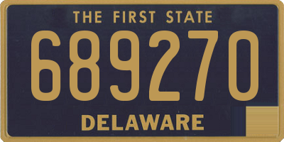 DE license plate 689270