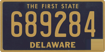 DE license plate 689284