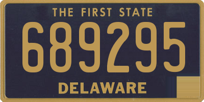 DE license plate 689295
