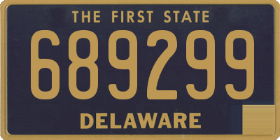 DE license plate 689299