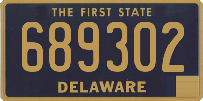 DE license plate 689302