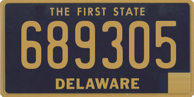 DE license plate 689305