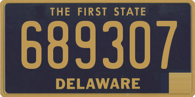 DE license plate 689307