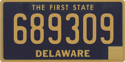 DE license plate 689309