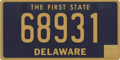DE license plate 68931