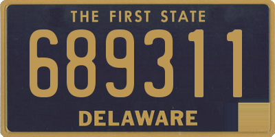 DE license plate 689311