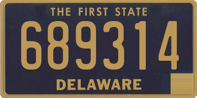 DE license plate 689314