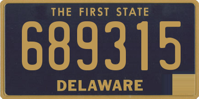 DE license plate 689315