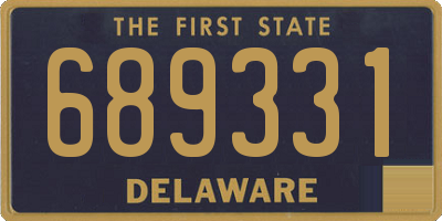 DE license plate 689331