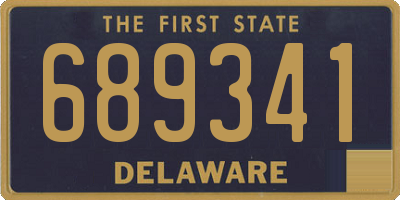 DE license plate 689341