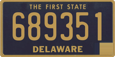 DE license plate 689351