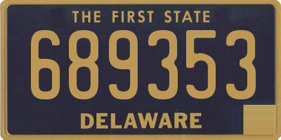 DE license plate 689353