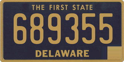 DE license plate 689355