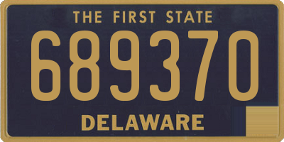 DE license plate 689370